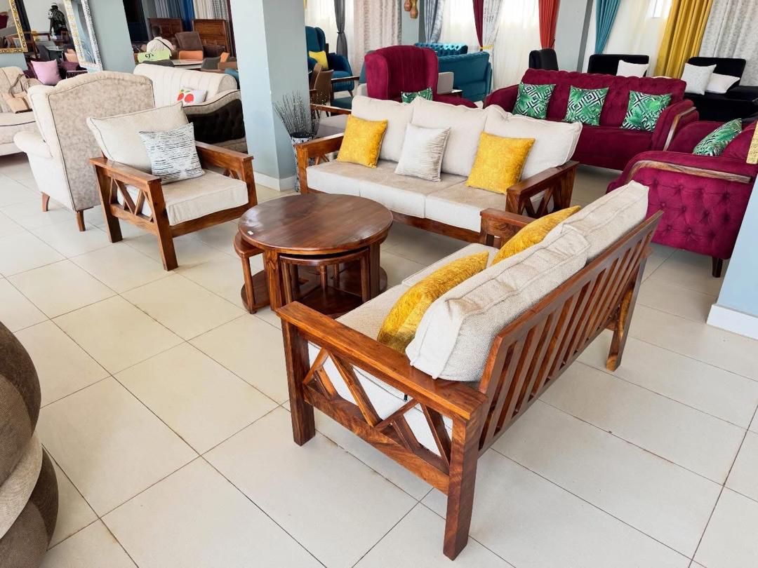 Kawempe Cross Slat Suite, Sofa Sets at Lucky Interiors Uganda