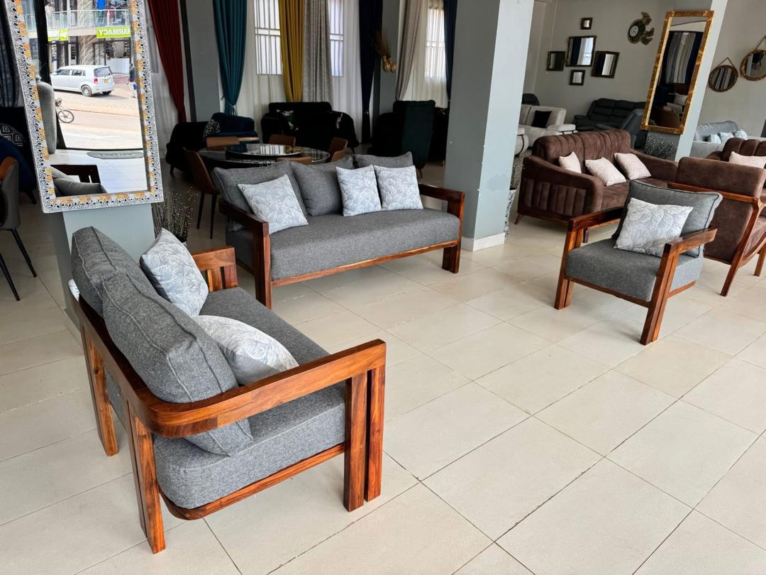 Kololo Slat Frame Lounge Set, Sofa Sets at Lucky Interiors Uganda