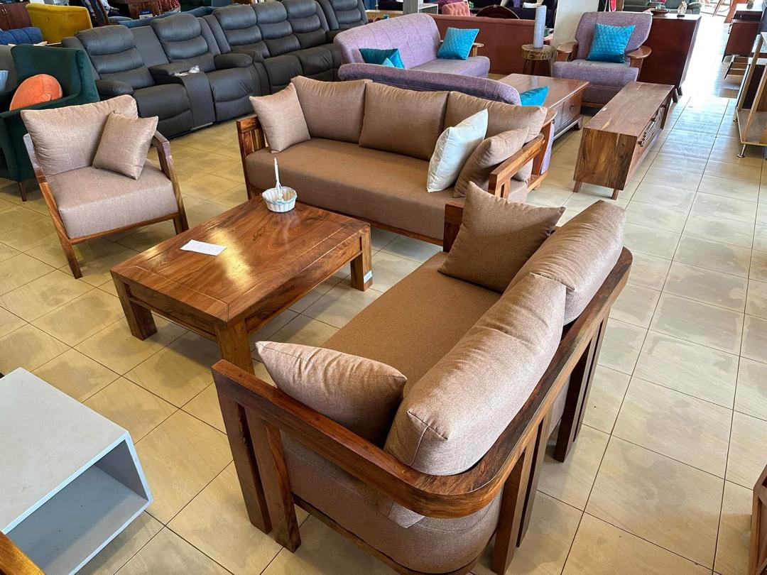 Nabbingo Mocha Frame Set, Sofa Sets at Lucky Interiors Uganda