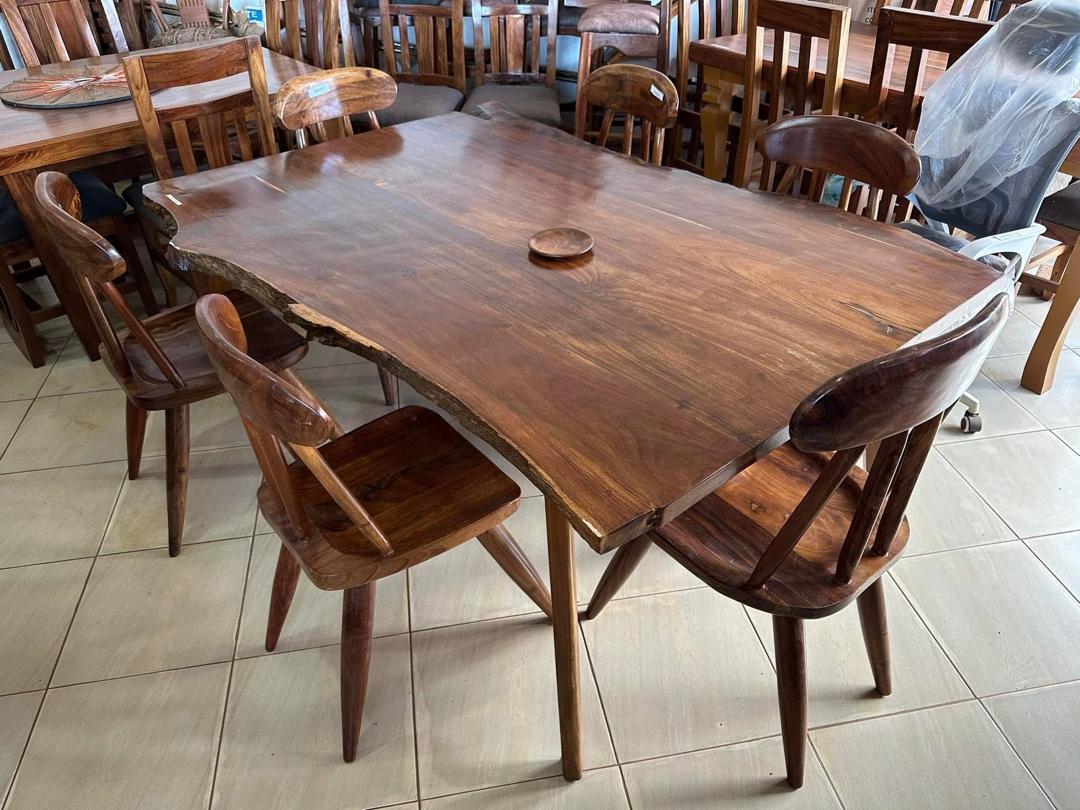 Nakigalala Live Edge Six Set, Dining Sets at Lucky Interiors Uganda