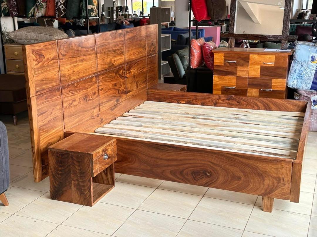 Butabika Wide Head Platform Bed, Beds at Lucky Interiors Uganda