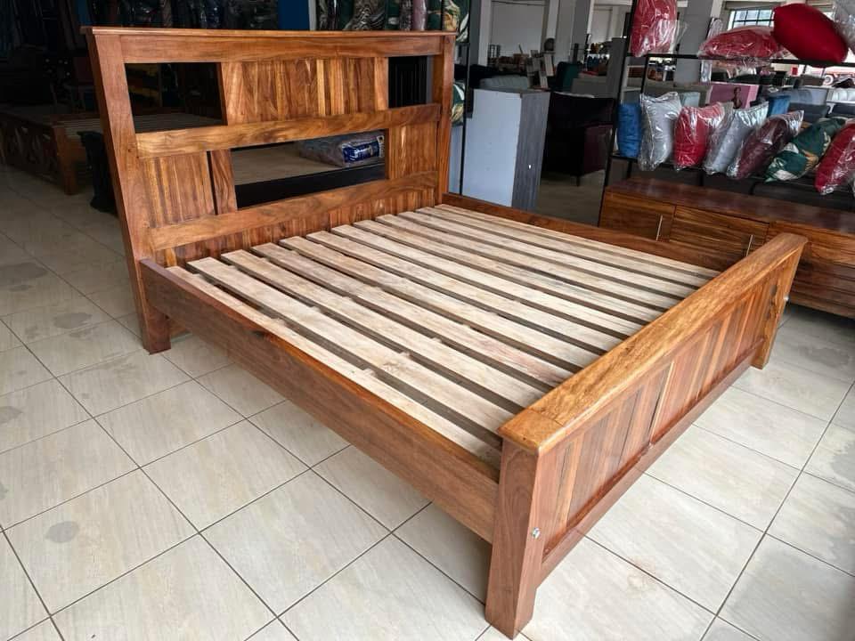Kyebando Shelf Head Bed, Beds at Lucky Interiors Uganda