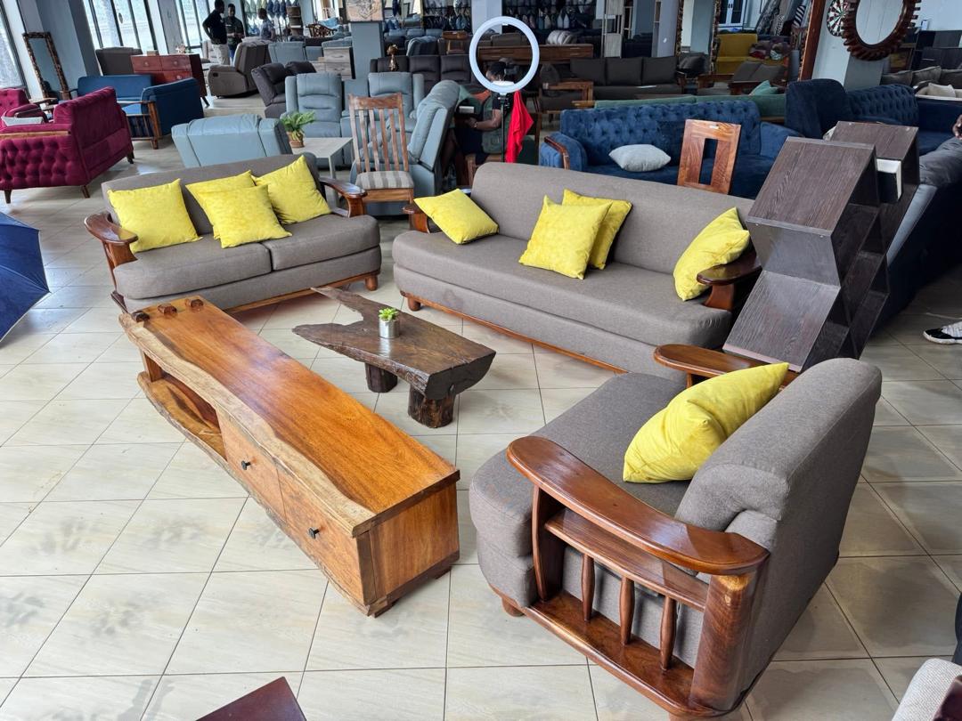 Kireka Grey Lounge Trio, Sofa Sets at Lucky Interiors Uganda