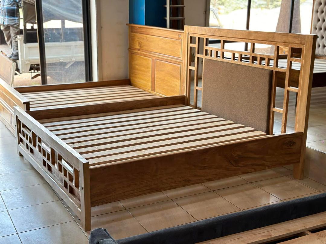 Kawuku Fret Panel Bed, Beds at Lucky Interiors Uganda