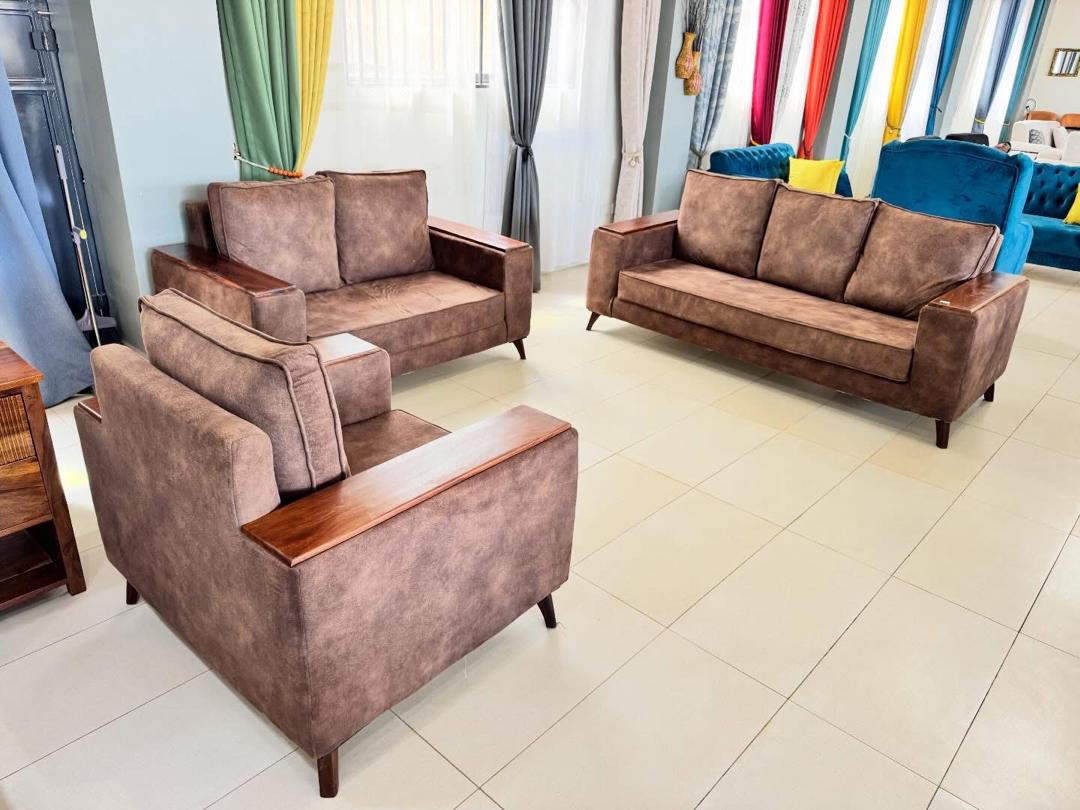 Nakawa Mocha Suede Set, Sofa Sets at Lucky Interiors Uganda