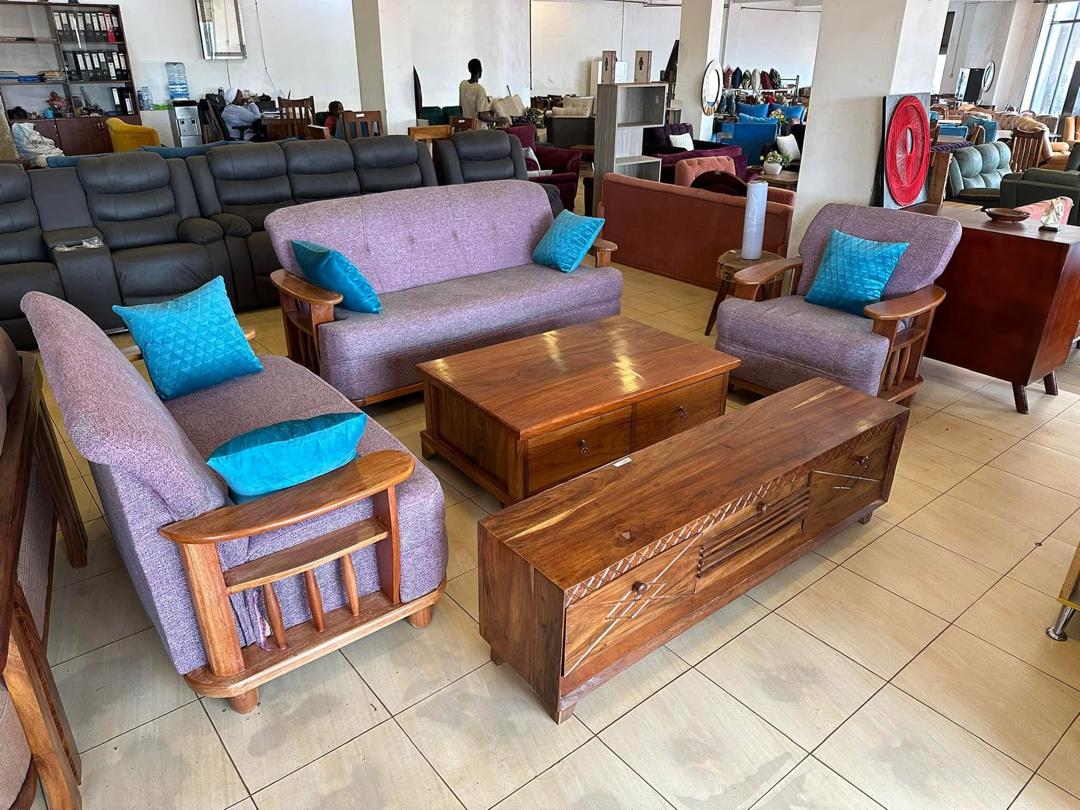 Zana Lilac Slat Set, Sofa Sets at Lucky Interiors Uganda