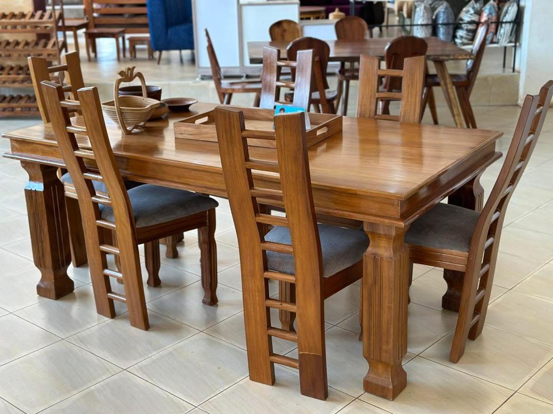 Kigungu Eight Seat Dining Set, Dining Sets at Lucky Interiors Uganda