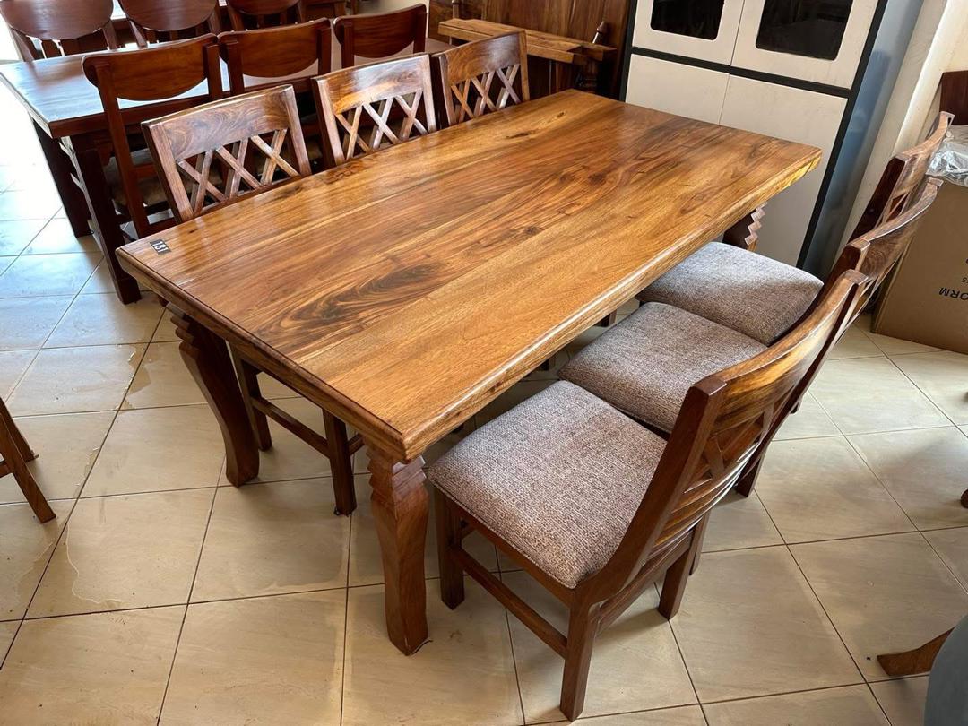 Nabweru Lattice Six Seat Set, Dining Sets at Lucky Interiors Uganda