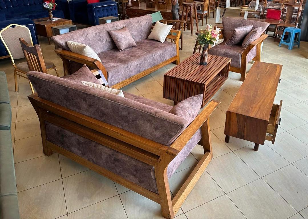 Namasuba Mauve Wing Frame Set, Sofa Sets at Lucky Interiors Uganda