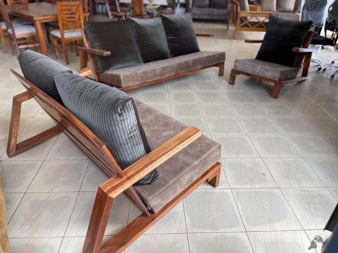 Seeta Hardwood Lounge Bench, Sofa Sets at Lucky Interiors Uganda