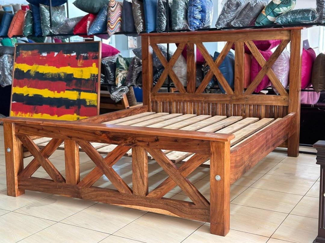Kanyanya Cross Frame Bed, Beds at Lucky Interiors Uganda